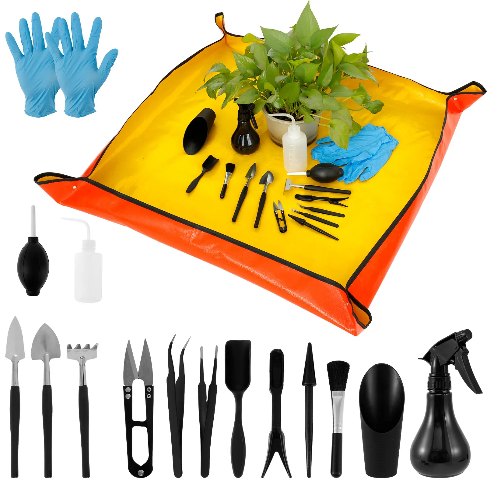 Bonsai Garden Kit - 13/16 pçs jardim plantas suculentas ferramentas