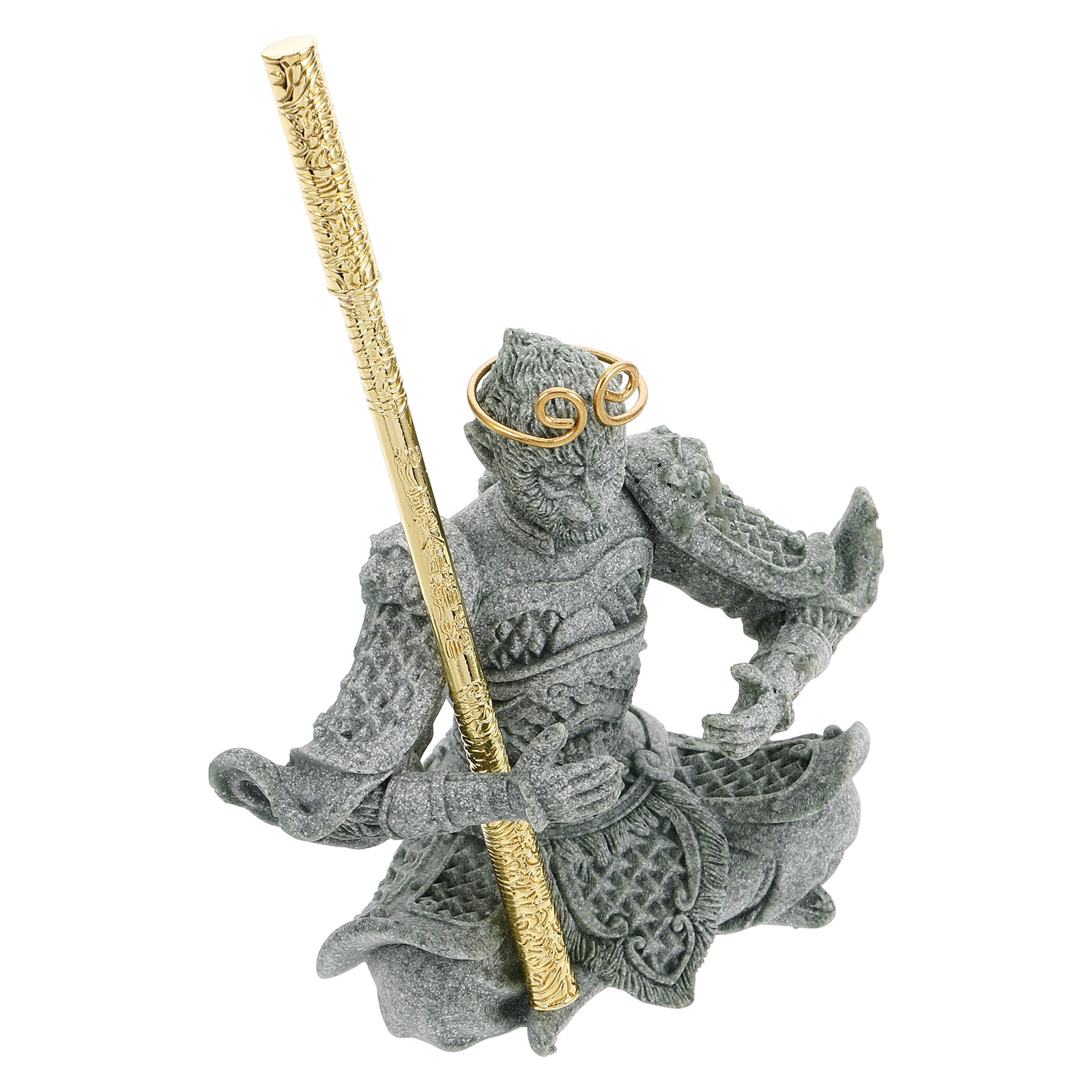 Bonsai Garden Desk - Estátua Artesanal de Arenito Wukong para