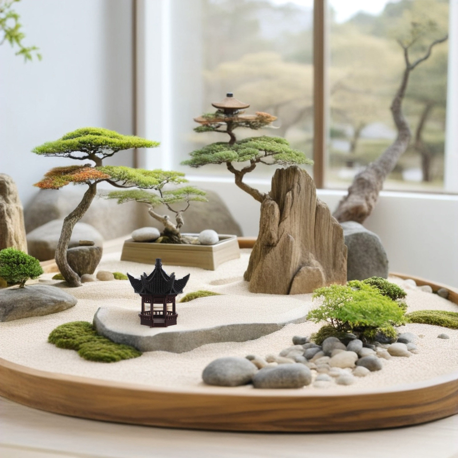 Mini Pagode Decorativo para Pa - Bonsai Garden Landscape Design avaliação e preço