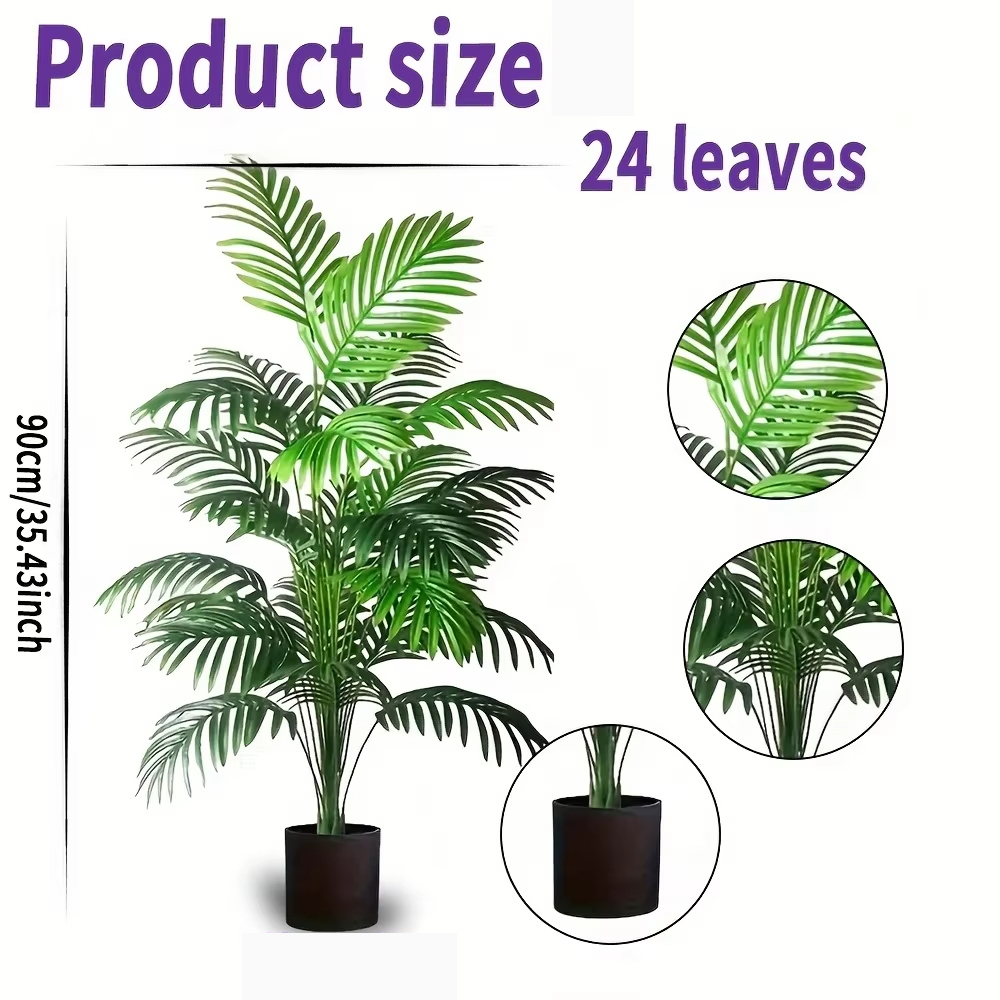 24 folhas areca palma plantas  - Bonsai Garden Tree avaliação e preço