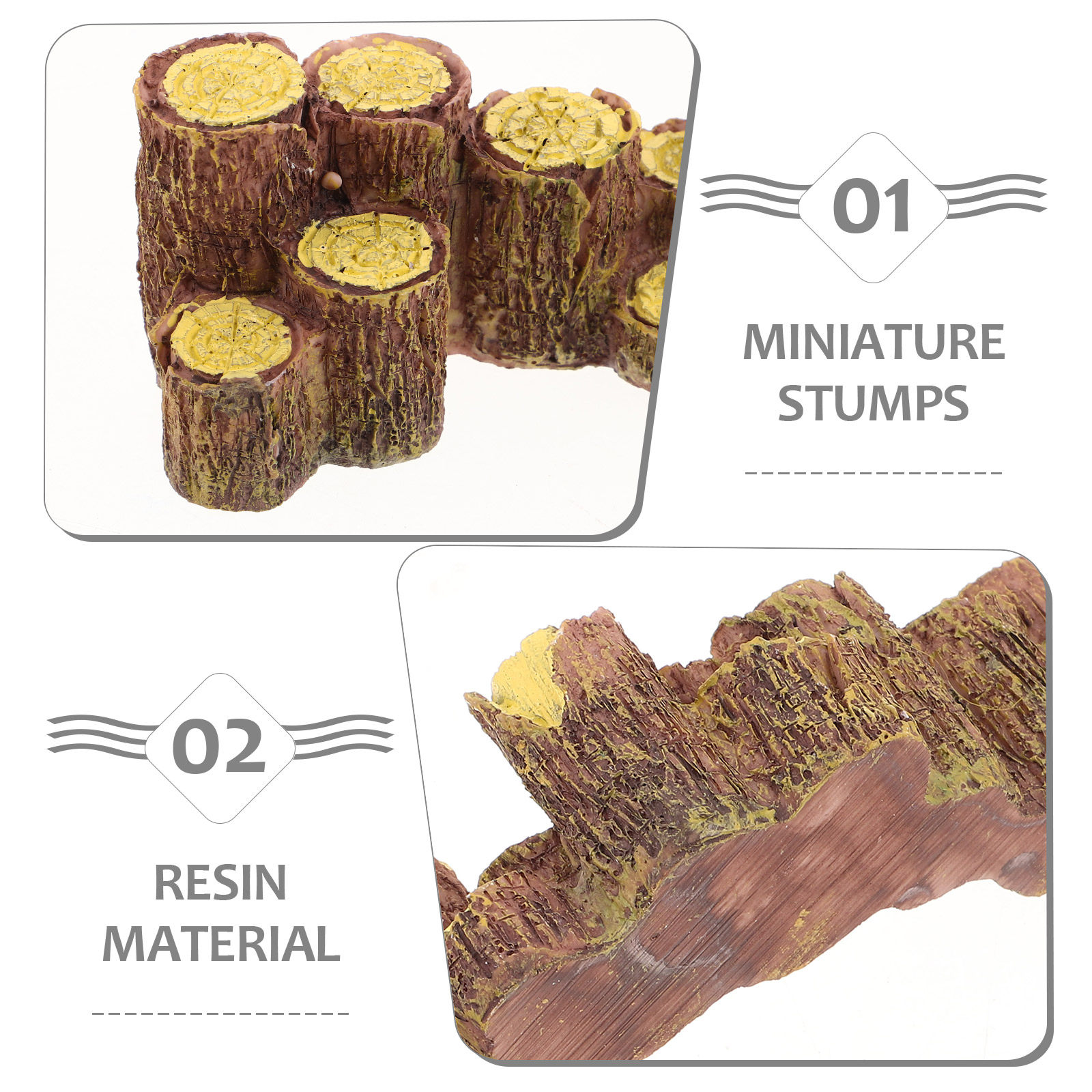3 Peças de Tocos de Árvore de  - Bonsai Garden Table avaliação e preço