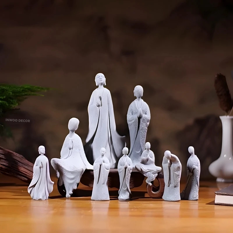 Pedra estátua de buda pequeno  - Bonsai Garden Desk avaliação e preço