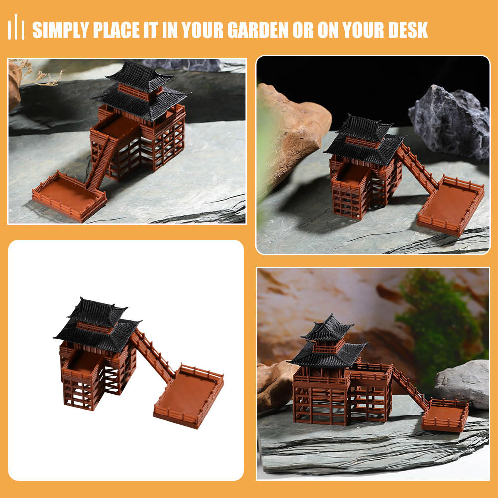 2 Peças de Pavilhão Japonês em - Bonsai Garden Desk avaliação e preço