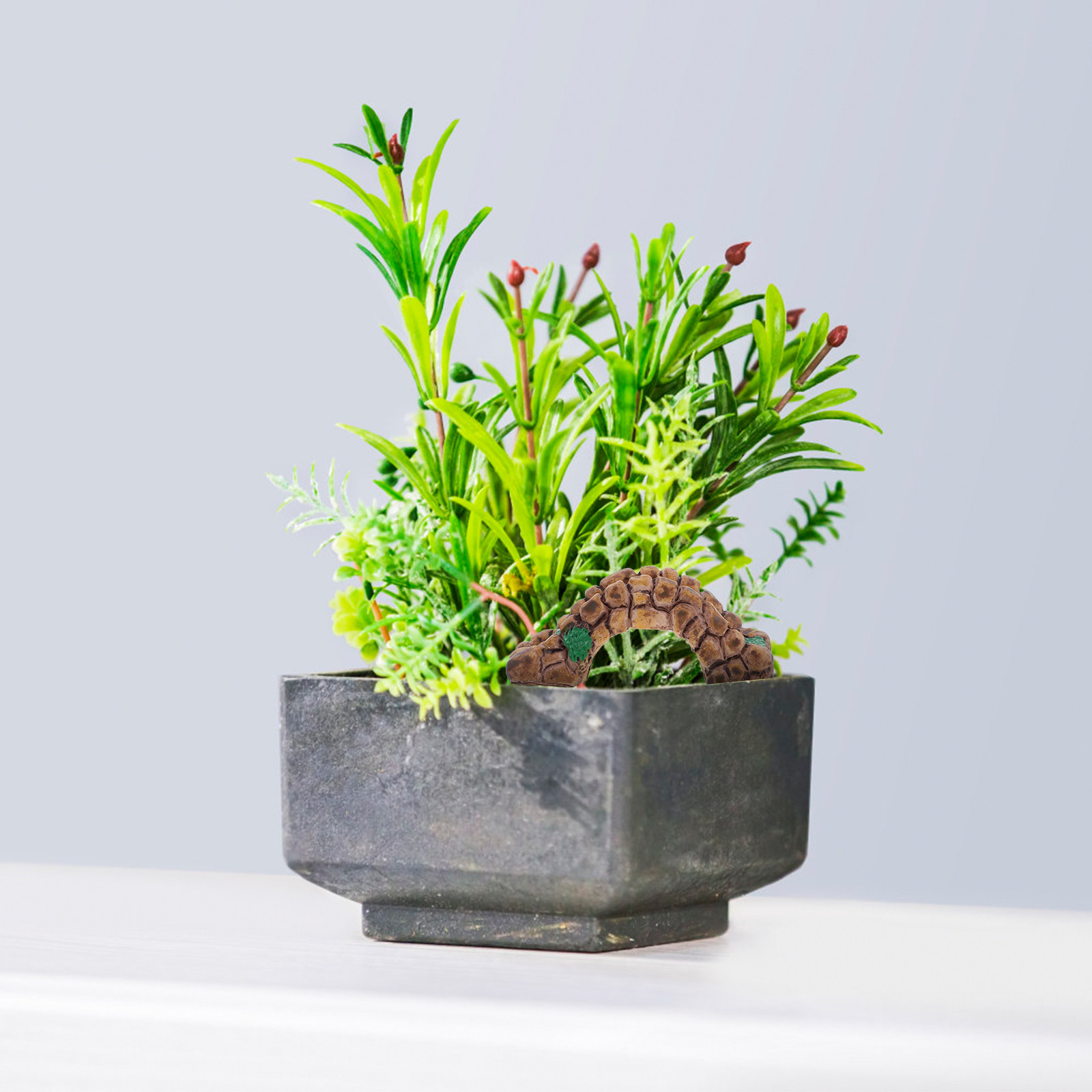 6 Peças de Ornamentos de Resin - Bonsai Garden Desk avaliação e preço