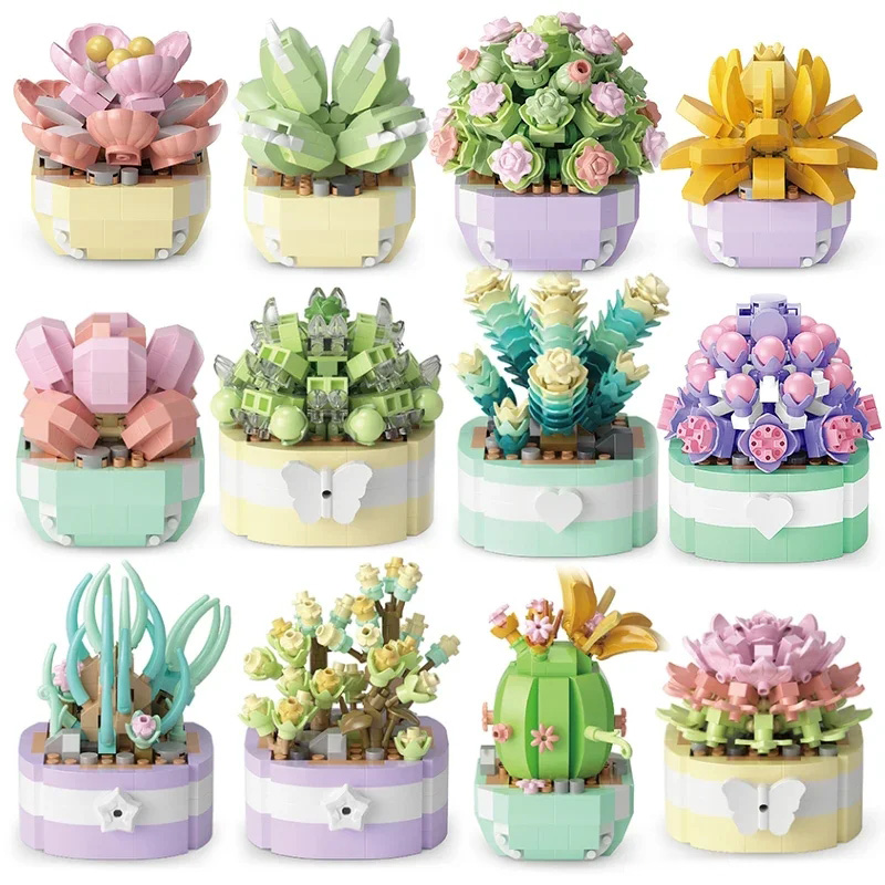 Flower Suculents Building Bloc - Bonsai Garden Kit avaliação e preço