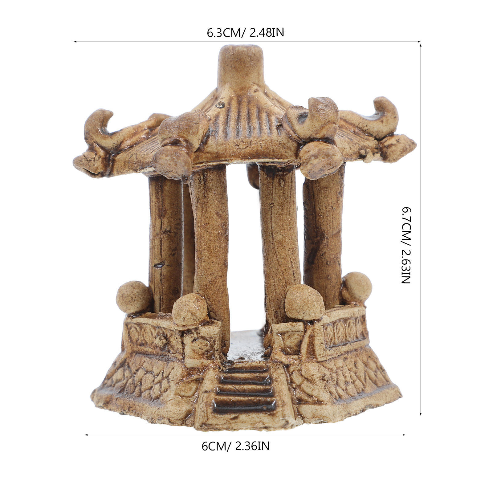 Mini Pagode Cerâmico Hexagonal - Bonsai Gardener avaliação e preço