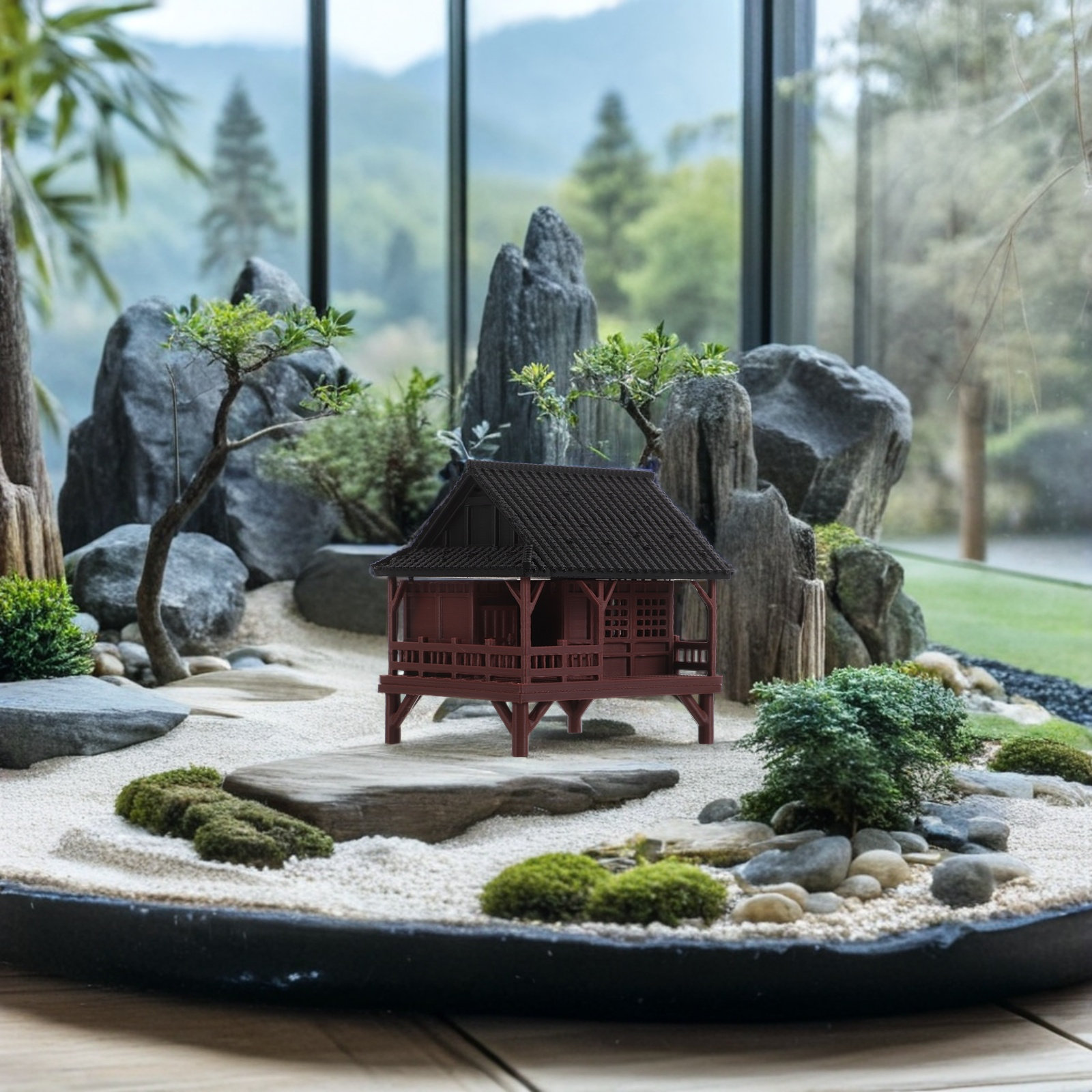 Decoração de Pavilhão Pequeno  - Bonsai Garden Landscape Design avaliação e preço