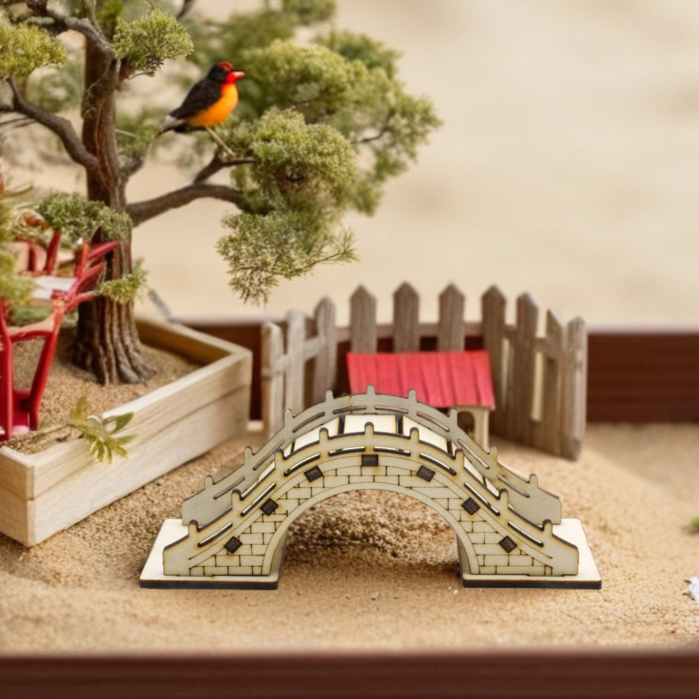 3 Peças de Ponte em Arco Minia - Bonsai Garden Landscape Design avaliação e preço