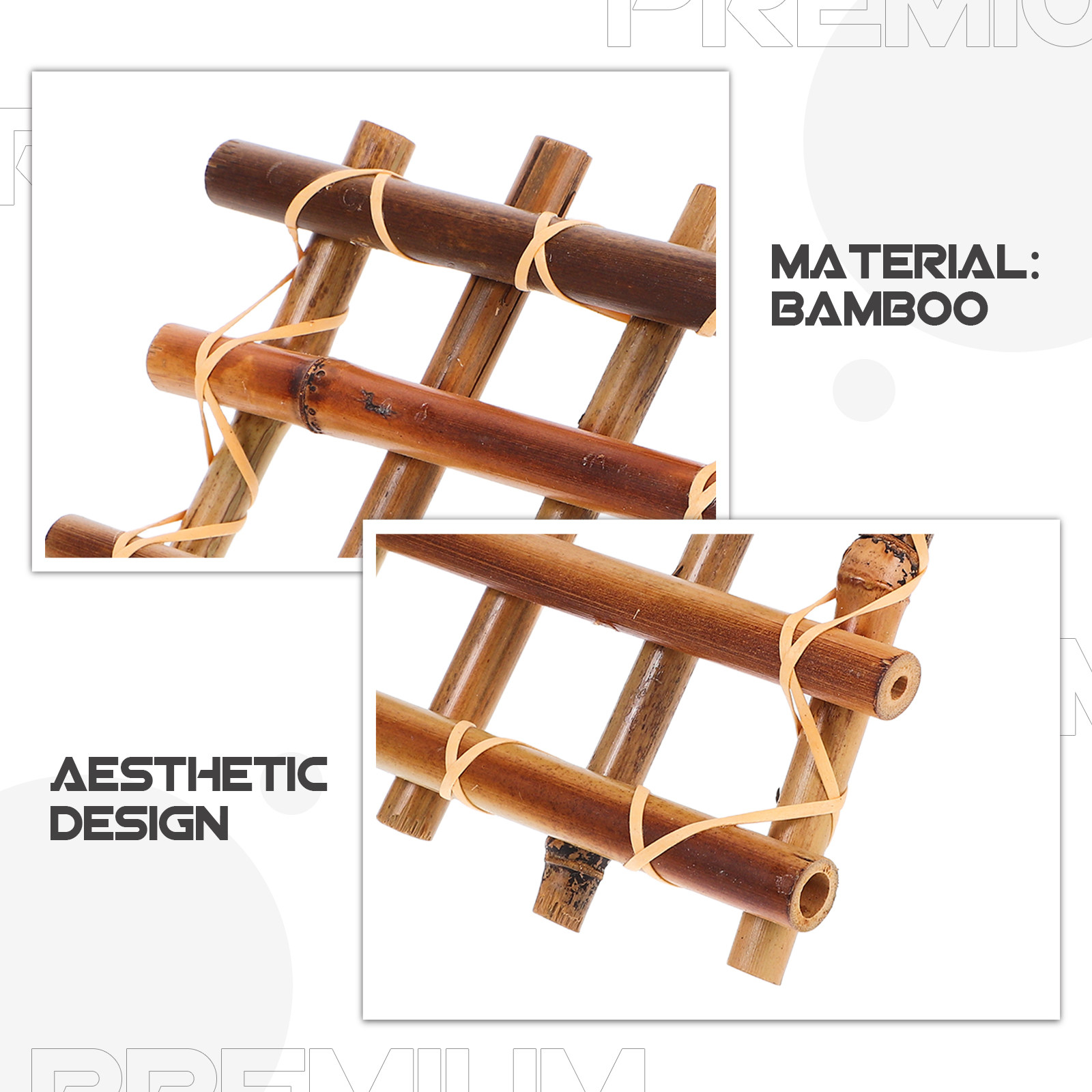 2 Peças Cerca de Bambu Miniatu - Bonsai Garden Landscape Design avaliação e preço