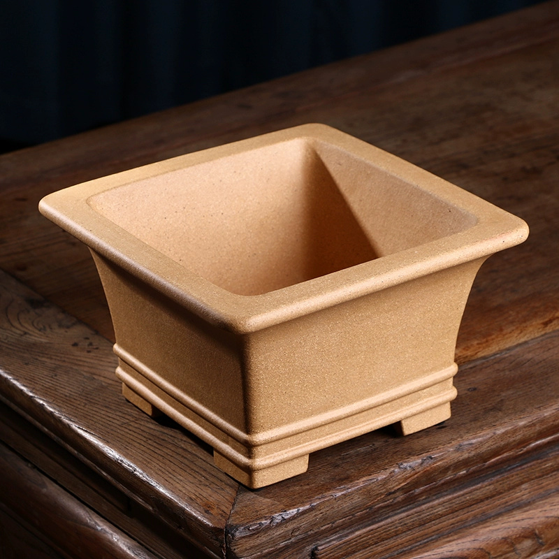 Pruple Sand Square Bonsai Pot, - Bonsai Garden Desk avaliação e preço