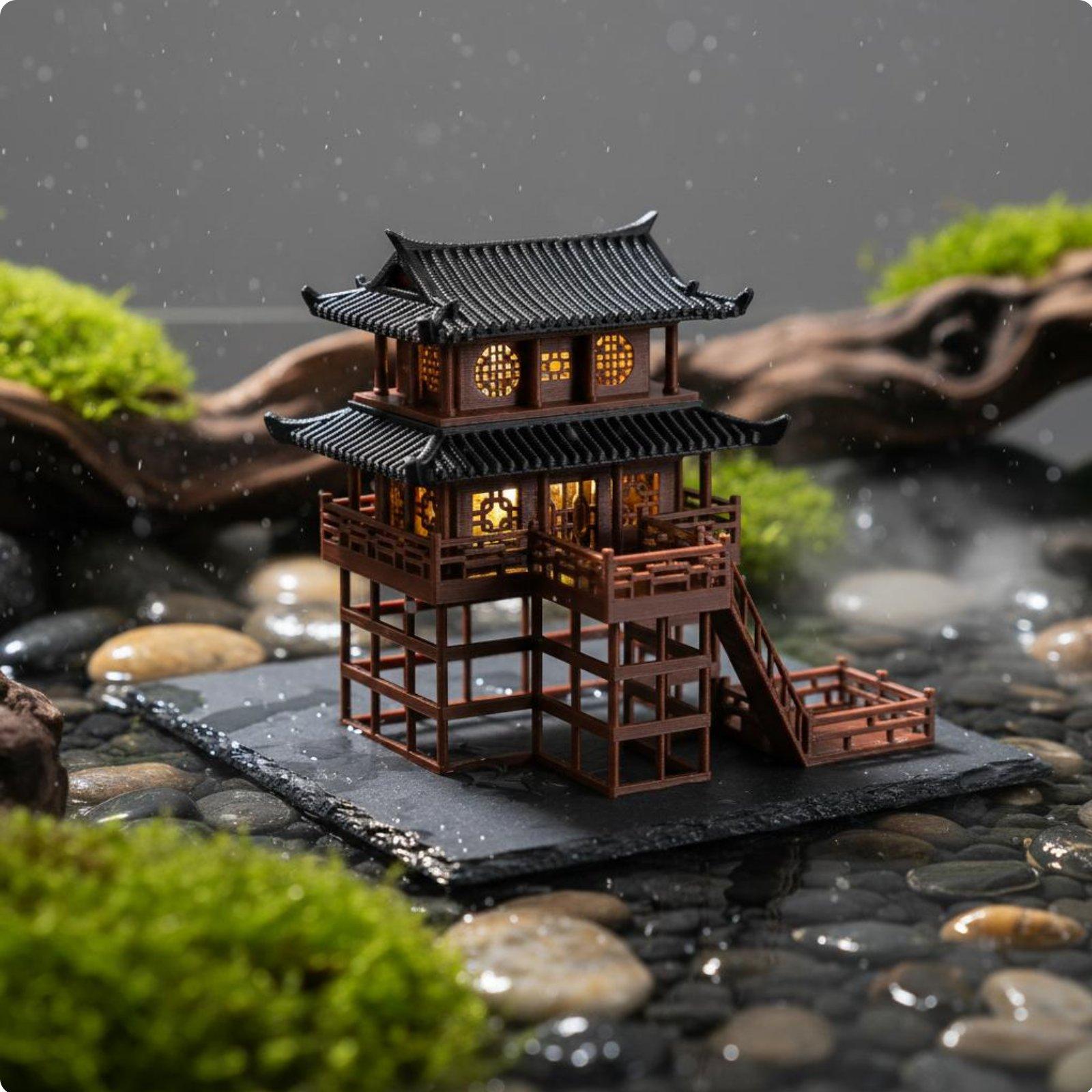 Mini Pagode de Plástico para M - Bonsai Gardener avaliação e preço